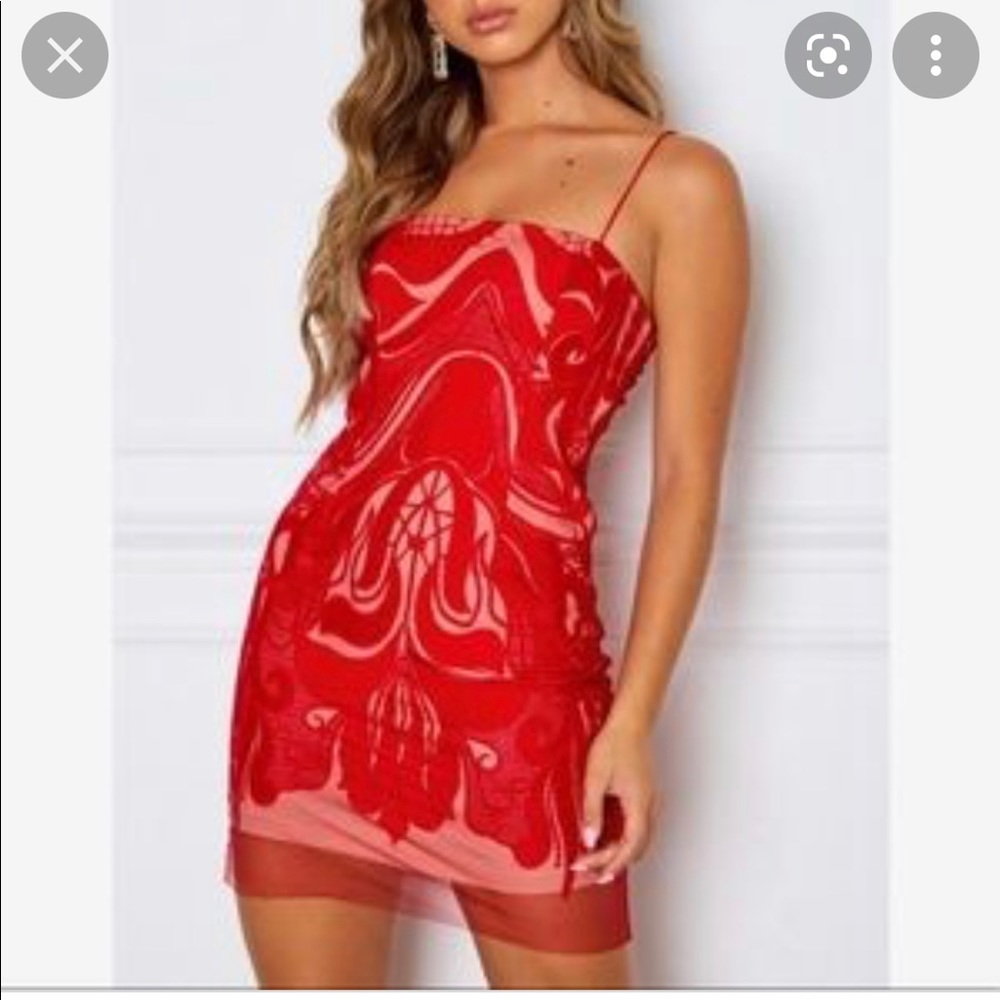 White Fix Stolen Heart Mini Dress New with tags